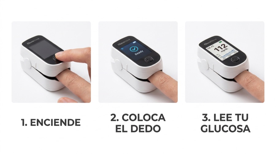 Cómo usar GlucoNova en 3 pasos