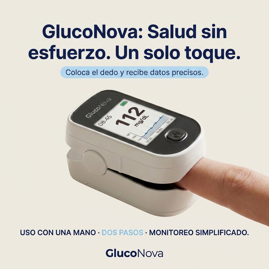 GlucoNova: salud sin esfuerzo, un solo toque