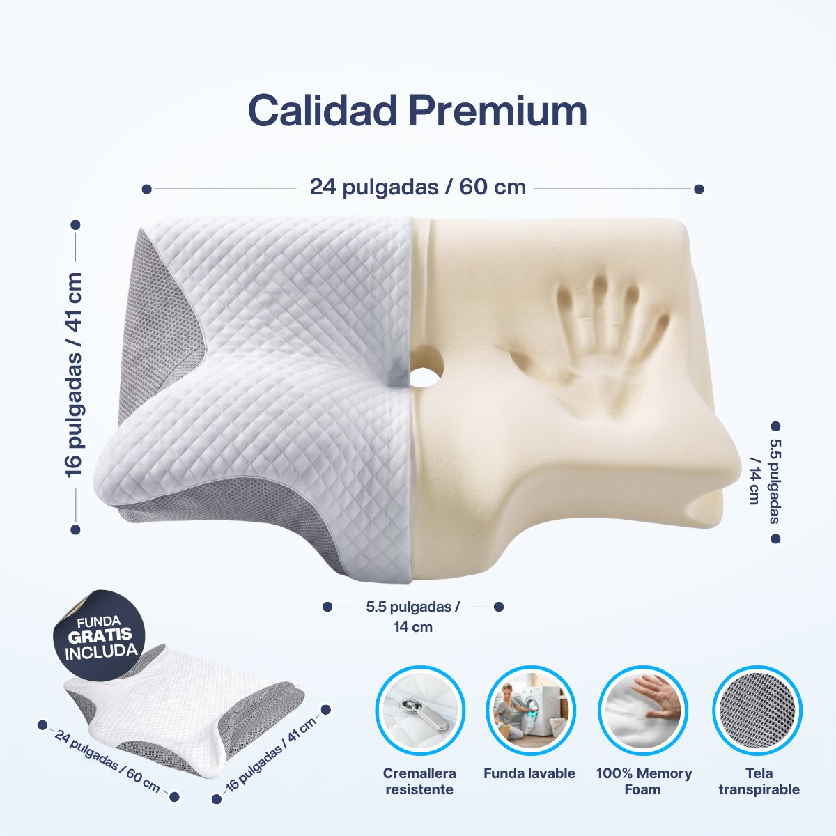 NovaSleep almohada cervical ergonómica, imagen 3