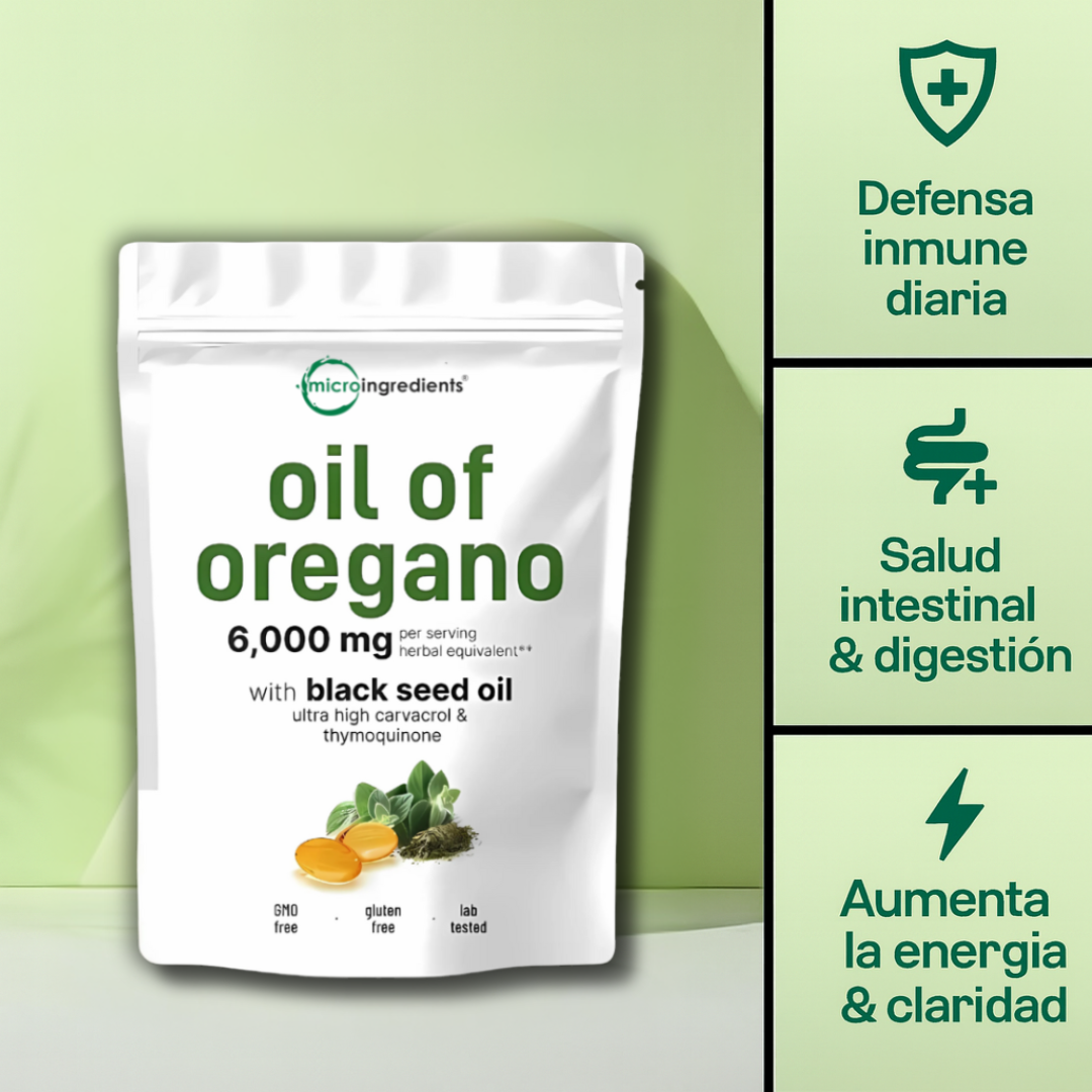 Aceite de orégano: defensa inmune, salud intestinal y energía
