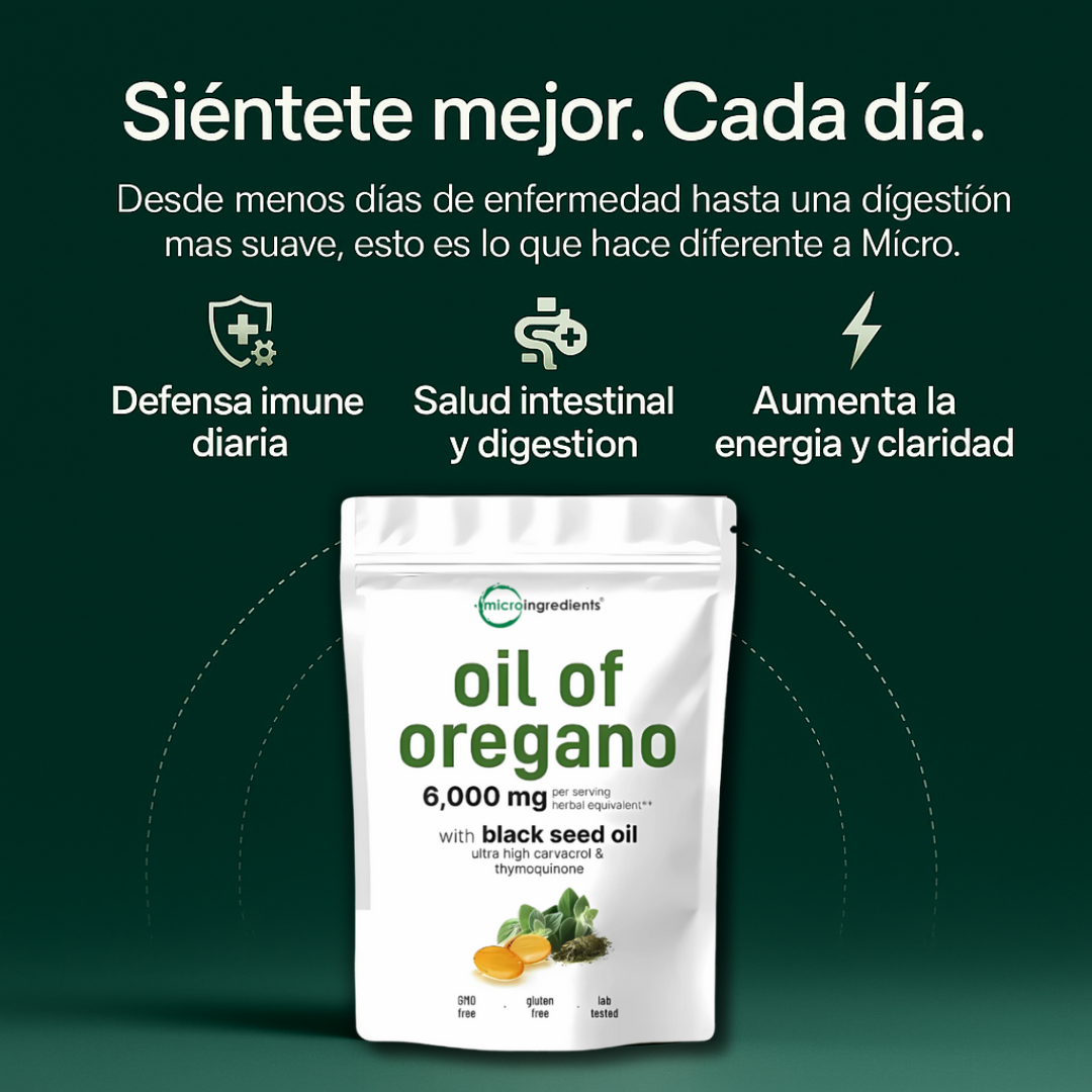 Siéntete mejor cada día con aceite de orégano